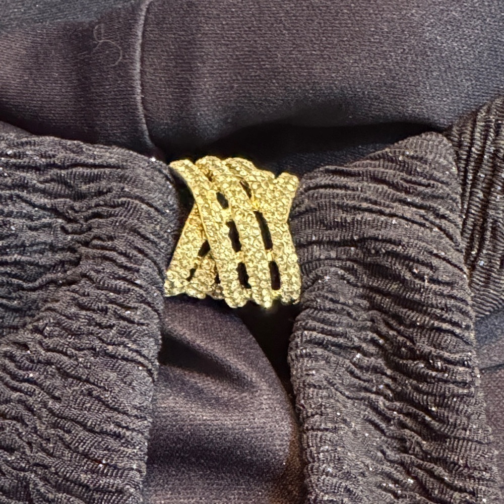 EUC Eliza J Navy Sparkle Dress with Halter Style Neckline and Rhinestone Accents - Picture 9 of 9
